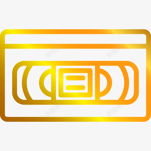 Vhs复古小工具3线性梯度图标svg_新图网 https://ixintu.com Vhs 复古小工具3 线性梯度
