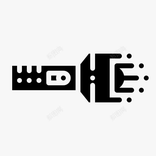 手电筒照明工具图标svg_新图网 https://ixintu.com 工具 手电筒 照明 用具 野营风格