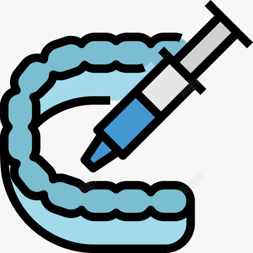 白色牙齿牙齿9线形颜色图标svg_新图网 https://ixintu.com 牙齿9 白色牙齿 线形颜色