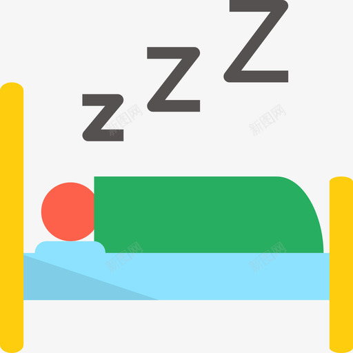 睡眠治疗平卧图标svg_新图网 https://ixintu.com 平卧 治疗 睡眠
