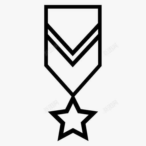 军衔军队徽章图标svg_新图网 https://ixintu.com 军衔 军队 制服 士兵 徽章 部队