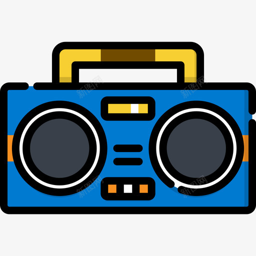立体声夏季派对6线性颜色图标svg_新图网 https://ixintu.com 夏季派对6 立体声 线性颜色