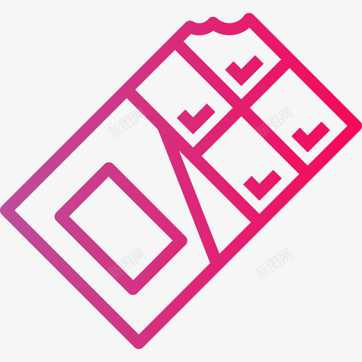 巧克力甜点和糖果4渐变色图标svg_新图网 https://ixintu.com 巧克力 渐变色 甜点和糖果4