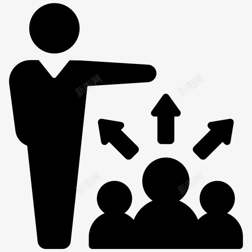 焦点小组小组组长目标群体图标svg_新图网 https://ixintu.com 商业营销第11卷 小组管理 小组组长 焦点小组 目标群体