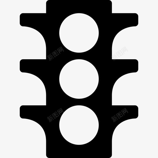 交通灯交通路标2填充图标svg_新图网 https://ixintu.com 交通灯 交通路标2 填充
