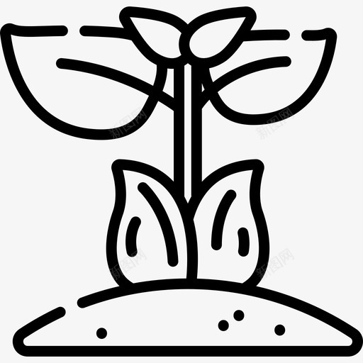 新芽在8号村直系图标svg_新图网 https://ixintu.com 在8号村 新芽 直系