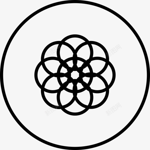 兰戈里装饰排灯节图标svg_新图网 https://ixintu.com 兰戈里 印度教节日 排灯节 排灯节圆线 装饰 贴纸