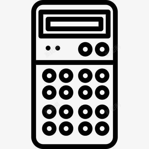 计算器复古小工具4线性图标svg_新图网 https://ixintu.com 复古小工具4 线性 计算器