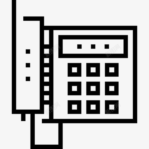 电话12号工作场所直线电话图标svg_新图网 https://ixintu.com 12号工作场所 电话 直线电话