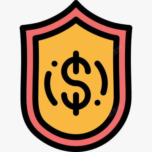 盾金融50线颜色图标svg_新图网 https://ixintu.com 盾 线颜色 金融50