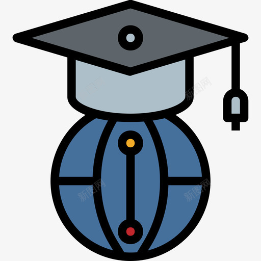 大学学校38线颜色图标svg_新图网 https://ixintu.com 大学 学校38 线颜色