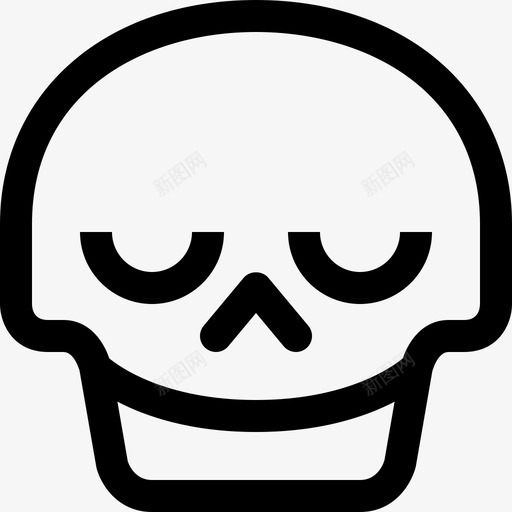 骷髅脸放松头骨脸放松头像图标svg_新图网 https://ixintu.com 头像 头骨脸放松 表情符号 骷髅脸放松
