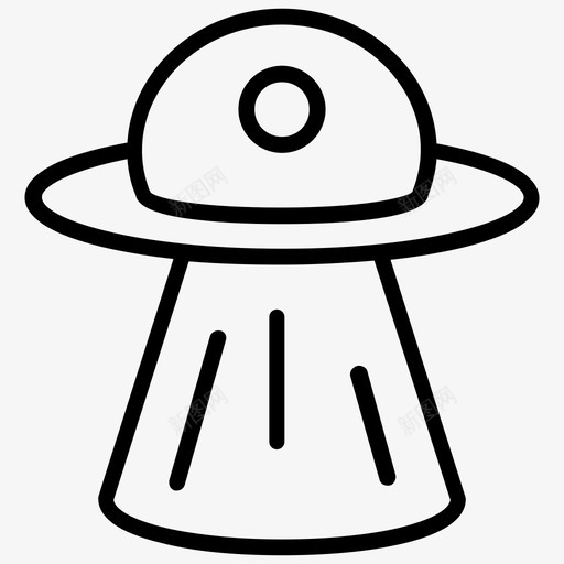 飞碟外星人入侵者图标svg_新图网 https://ixintu.com 入侵者 外星人 太空图标 宇宙飞船 飞碟