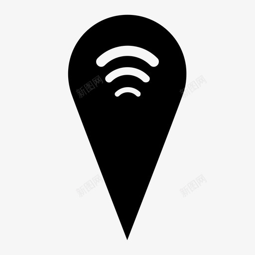 wifi点连接热点图标svg_新图网 https://ixintu.com wifi点 互联网 信号 无线 热点 连接