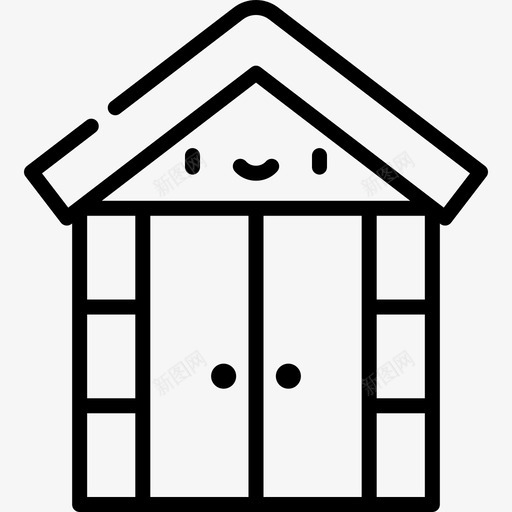 棚屋园艺30直线型图标svg_新图网 https://ixintu.com 园艺30 棚屋 直线型