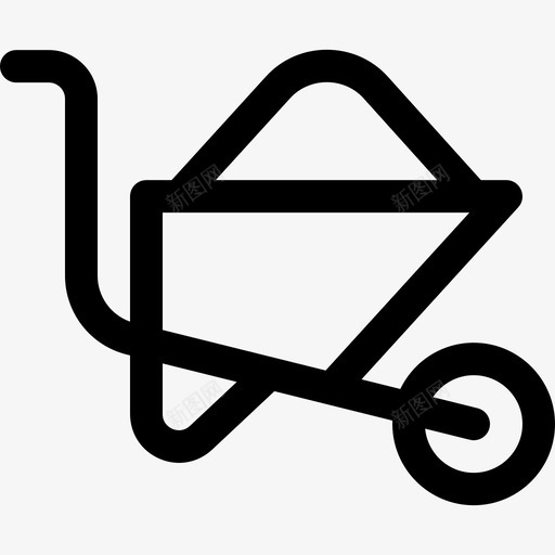 手推车考古学9直线图标svg_新图网 https://ixintu.com 手推车 直线 考古学9