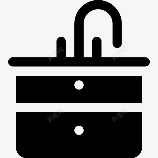 水槽厨房工具6装满图标svg_新图网 https://ixintu.com 厨房工具6 水槽 装满