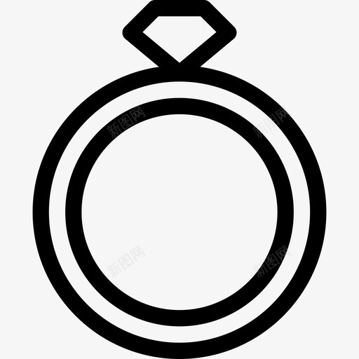 订婚戒指婚礼68直线型图标svg_新图网 https://ixintu.com 婚礼68 直线型 订婚戒指