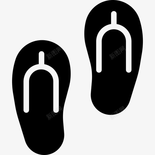 人字拖美容spa4纯色图标svg_新图网 https://ixintu.com 人字拖 纯色 美容spa4