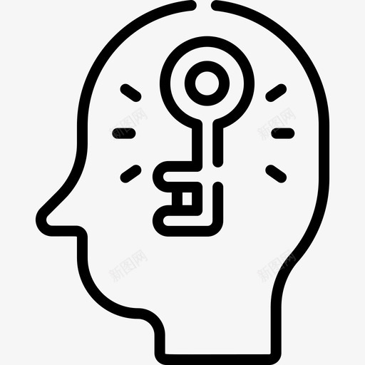 解人类思维12线性图标svg_新图网 https://ixintu.com 人类思维12 线性 解