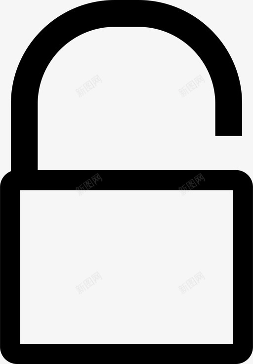 挂锁封锁保护图标svg_新图网 https://ixintu.com 保护 安全 封锁 挂锁