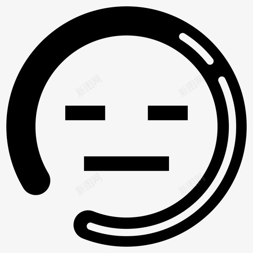 没用过的脸沮丧情绪图标svg_新图网 https://ixintu.com 情绪 没用过的脸 沮丧 笑脸 脸
