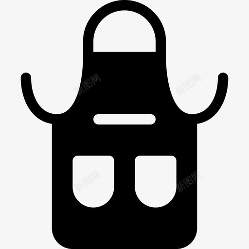 围裙理发店5填充图标svg_新图网 https://ixintu.com 围裙 填充 理发店5