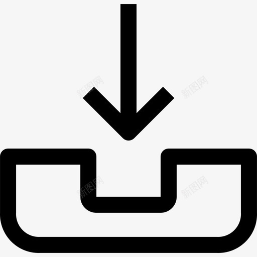 收件箱通信和消息线性图标svg_新图网 https://ixintu.com 收件箱 线性 通信和消息
