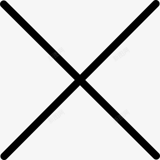 取消要素22线性图标svg_新图网 https://ixintu.com 取消 线性 要素22