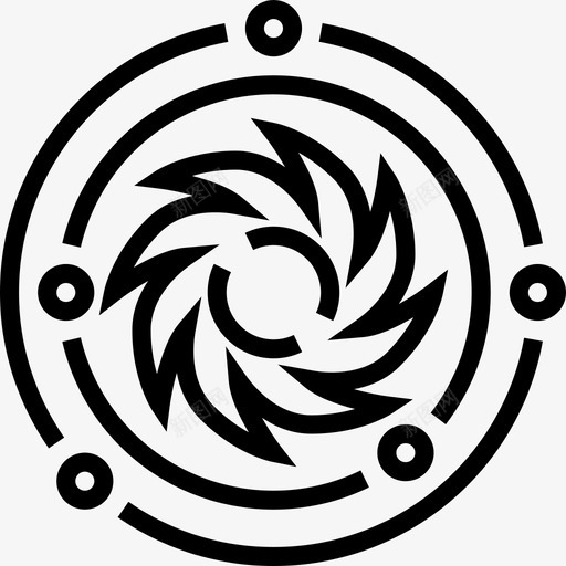 黑洞航天技术2线性图标svg_新图网 https://ixintu.com 线性 航天技术2 黑洞