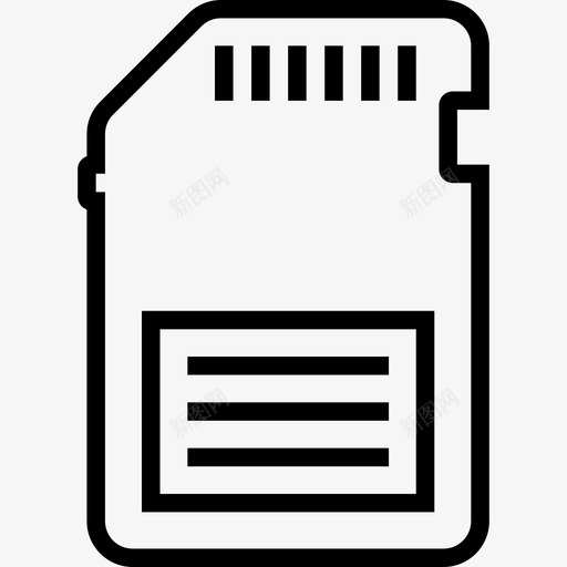 Sd卡数据存储2线性图标svg_新图网 https://ixintu.com Sd卡 数据存储2 线性