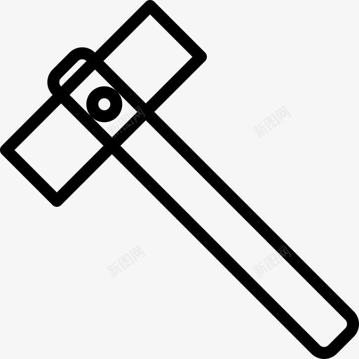 固定锤结构67线性图标svg_新图网 https://ixintu.com 固定锤 线性 结构67