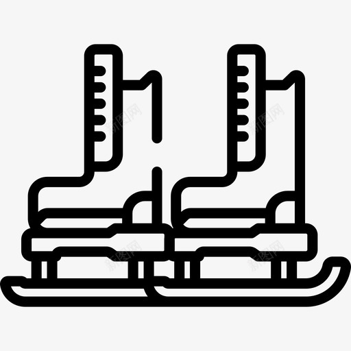 溜冰冒险26直线型图标svg_新图网 https://ixintu.com 冒险26 溜冰 直线型