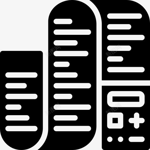 发票经济增长4填充图标svg_新图网 https://ixintu.com 发票 填充 经济增长4