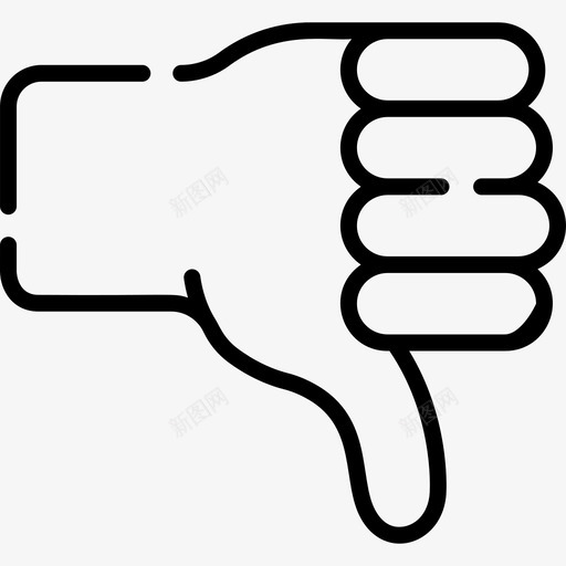 不喜欢whatsapp笑脸3线性图标svg_新图网 https://ixintu.com whatsapp笑脸3 不喜欢 线性