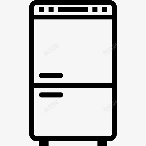 冰箱家用电器6线性图标svg_新图网 https://ixintu.com 冰箱 家用电器6 线性