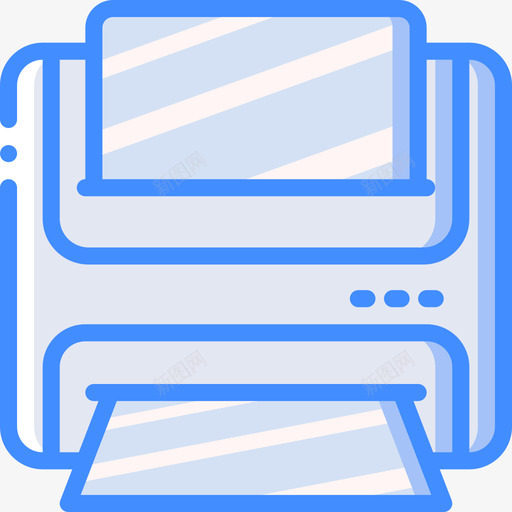 打印机essentials27蓝色图标svg_新图网 https://ixintu.com essentials27 打印机 蓝色