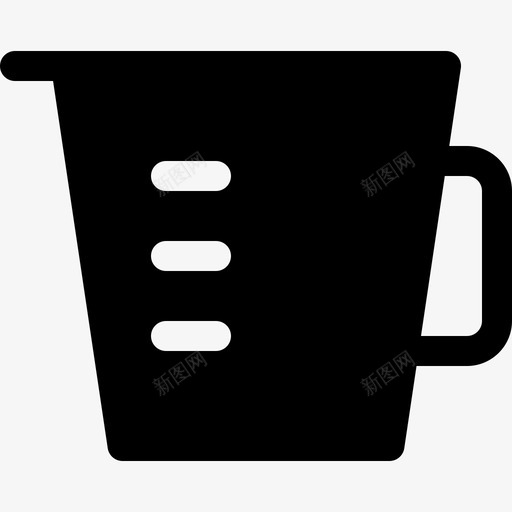 量杯家用器具6装满图标svg_新图网 https://ixintu.com 家用器具6 装满 量杯
