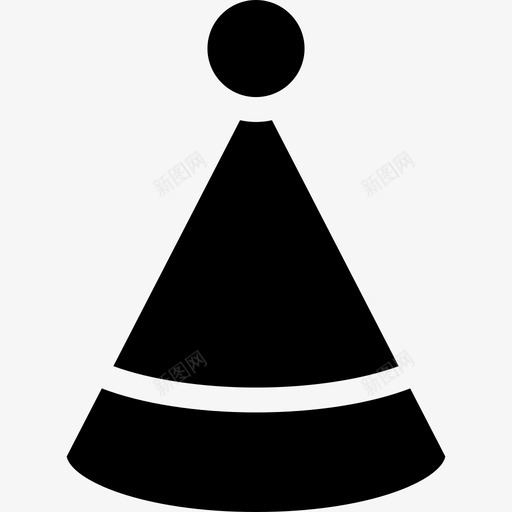 派对帽庆祝活动8纯色图标svg_新图网 https://ixintu.com 庆祝活动8 派对帽 纯色
