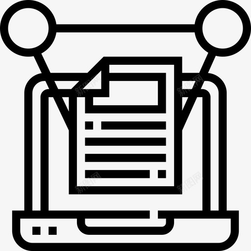分析社交媒体策略2线性图标svg_新图网 https://ixintu.com 分析 社交媒体策略2 线性