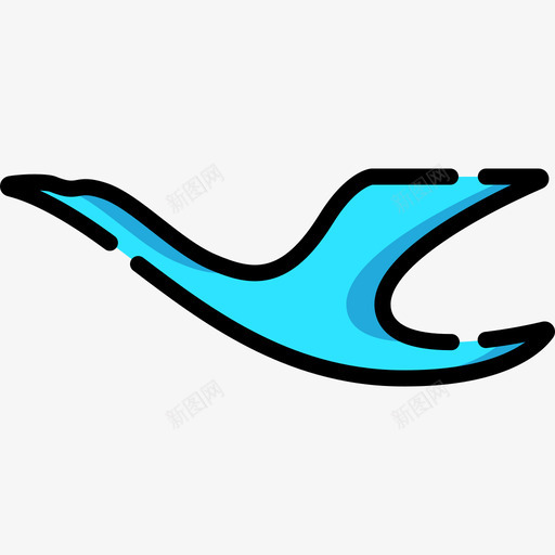 厦门航空交通标志线颜色图标svg_新图网 https://ixintu.com 交通标志 厦门航空 线颜色