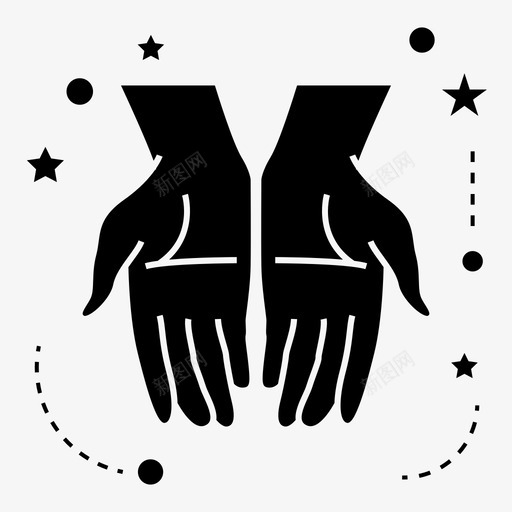 手伊斯兰祈祷图标svg_新图网 https://ixintu.com 伊斯兰 宗教 手 沙拉 祈祷