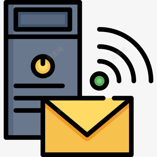 邮件网页托管7线颜色图标svg_新图网 https://ixintu.com 线颜色 网页托管7 邮件