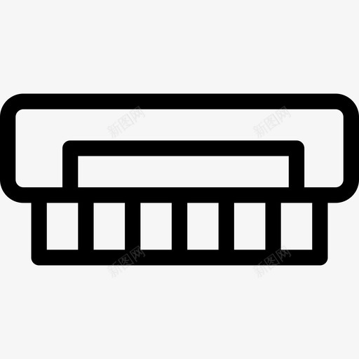 Ram存储器计算机16线性图标svg_新图网 https://ixintu.com Ram存储器 线性 计算机16