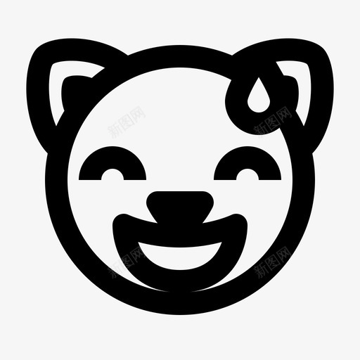 猫表情抱歉动物可爱图标svg_新图网 https://ixintu.com 动物 可爱 猫表情抱歉 表情