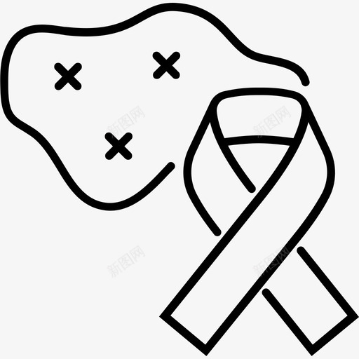 艾滋病和艾滋病癌症疾病图标svg_新图网 https://ixintu.com 人口 疾病 癌症 艾滋病和艾滋病