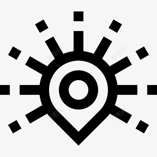 占位符位置7线性图标svg_新图网 https://ixintu.com 位置7 占位符 线性