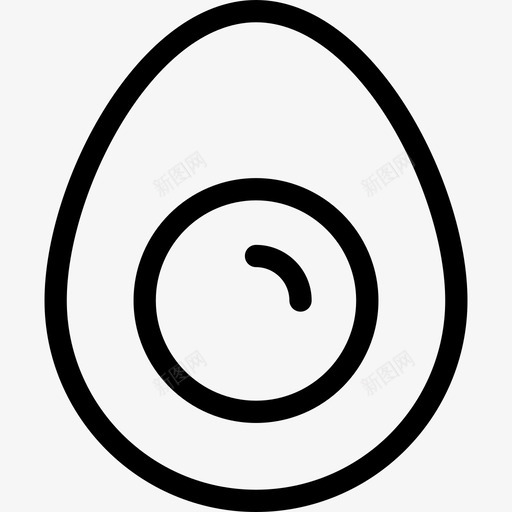 鳄梨蔬菜9线状图标svg_新图网 https://ixintu.com 线状 蔬菜9 鳄梨