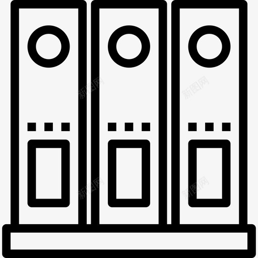 档案文具38直线型图标svg_新图网 https://ixintu.com 文具38 档案 直线型