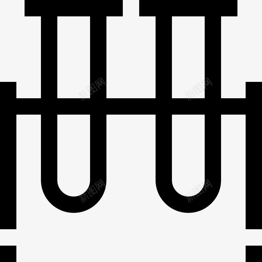 导管医用85线性图标svg_新图网 https://ixintu.com 医用85 导管 线性